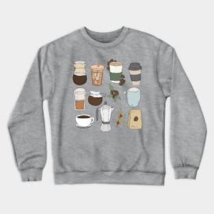 Coffee Love ~ Stickers pack Crewneck Sweatshirt